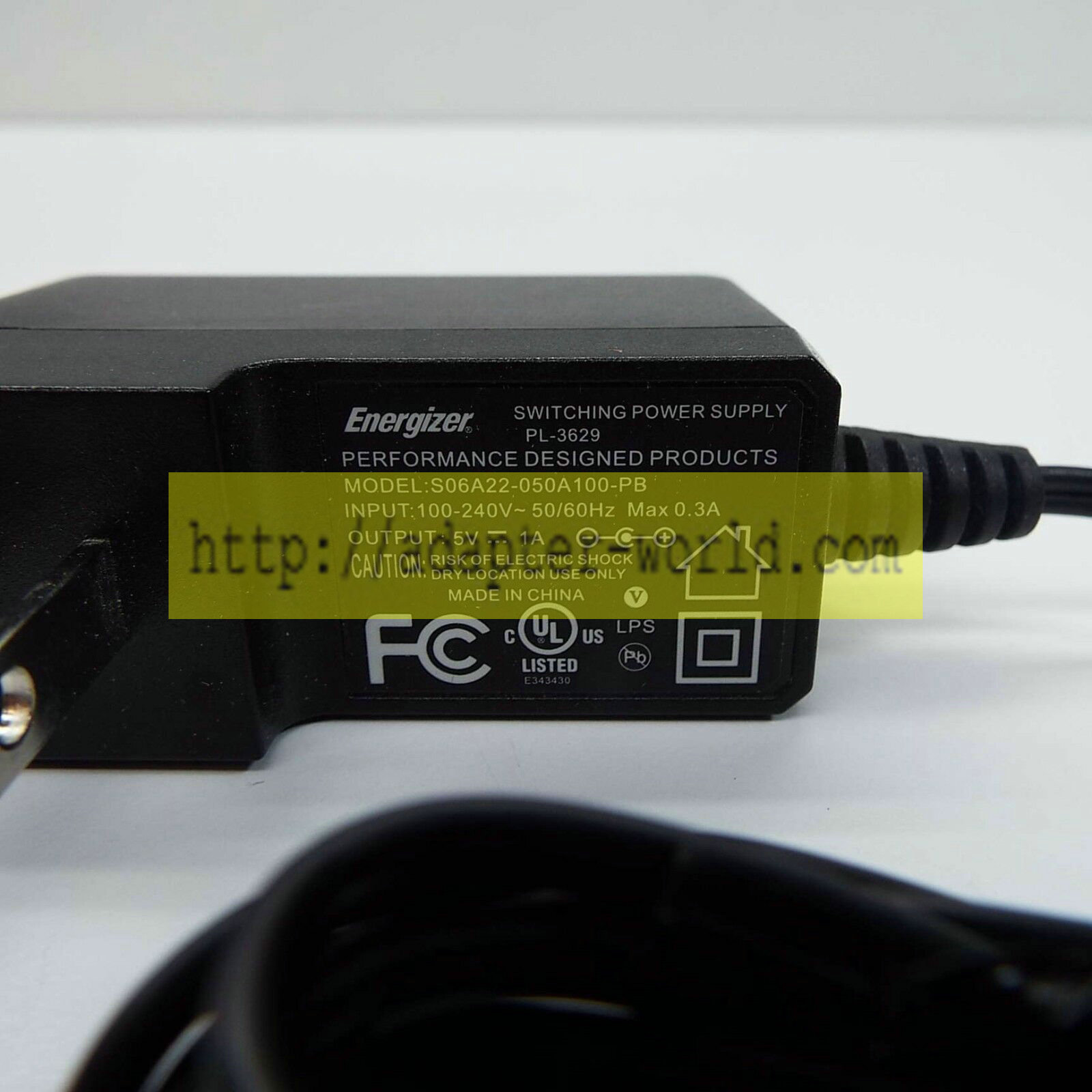 *Brand NEW* S06A22-050A100-PB ENERGIZER PL-3629 5V 1A AC DC Adapter POWER SUPPLY
